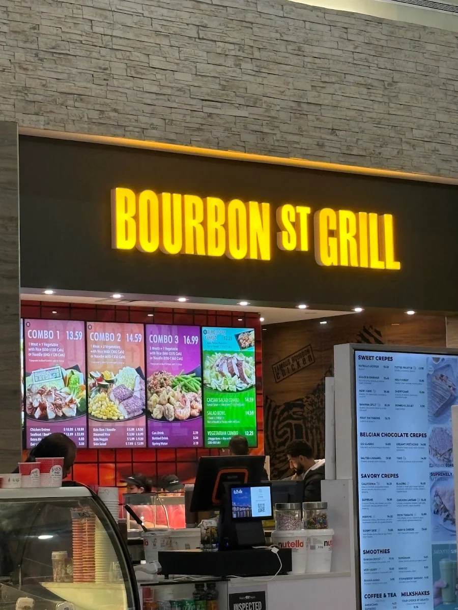 Menu, Bourbon St Grill
