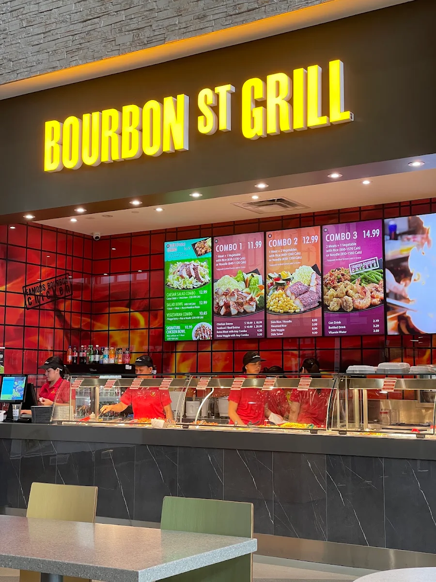 Menu, Bourbon St Grill