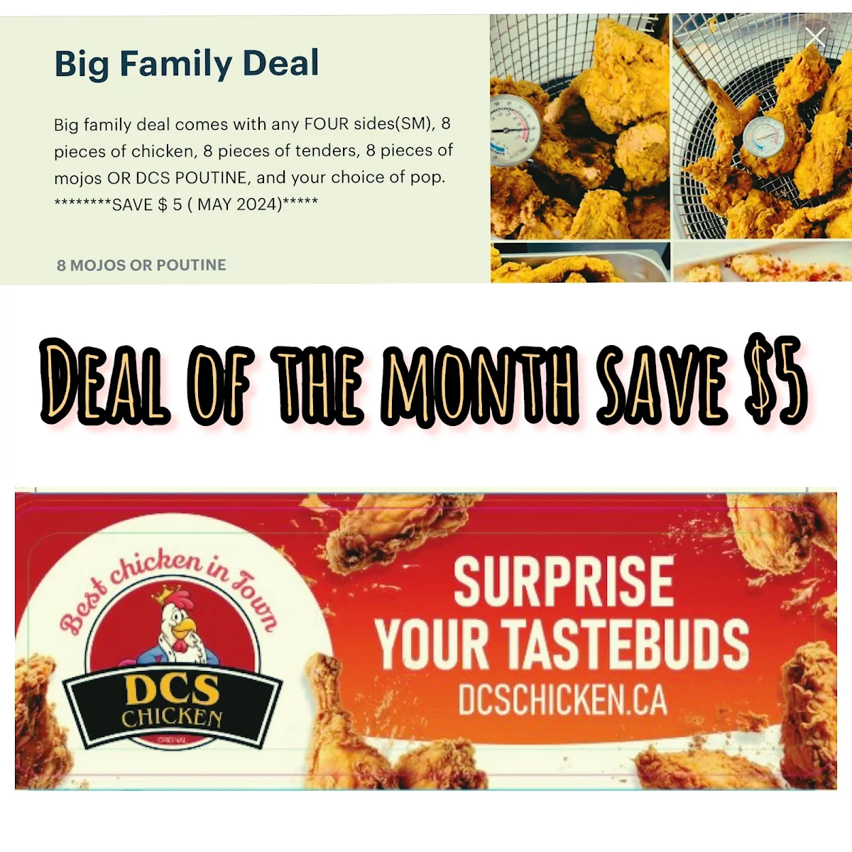 Menu, DCS CHICKEN