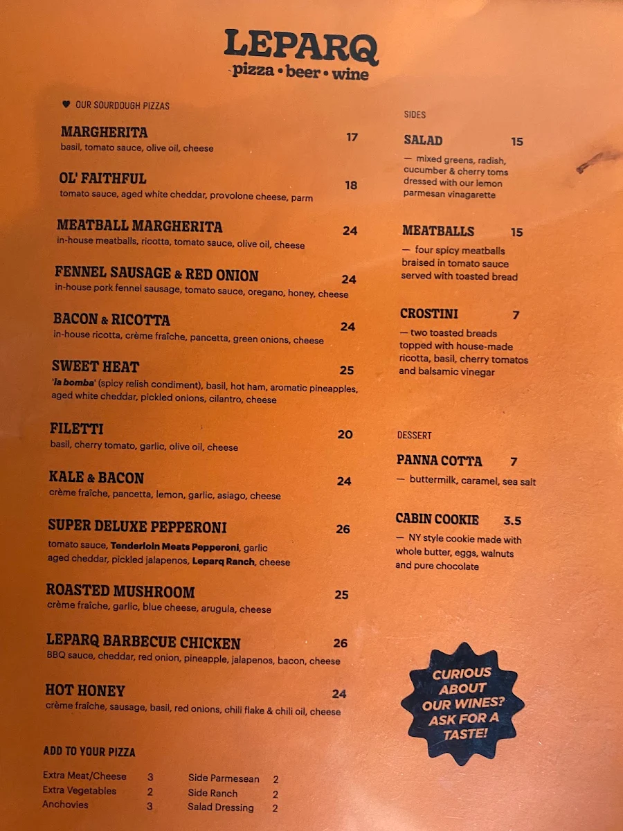 Menu photo 1