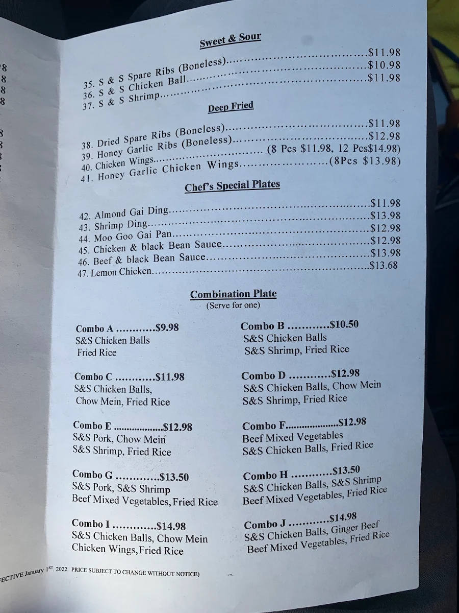 Menu, Welcome Cafe