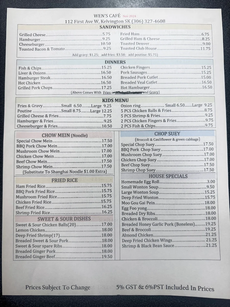 Menu photo 1