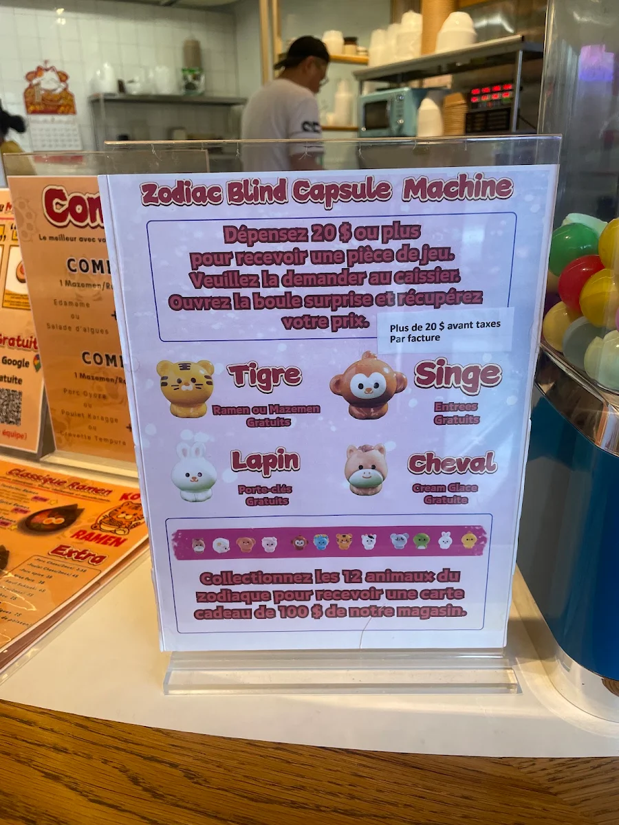 Menu, Kotora Ramen
