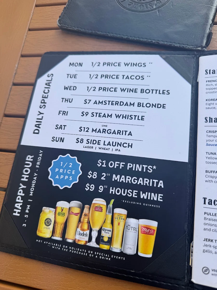Menu, The Stone Lion