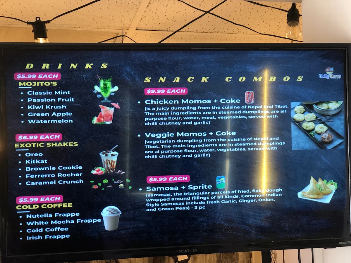 Menu, RollyScoop
