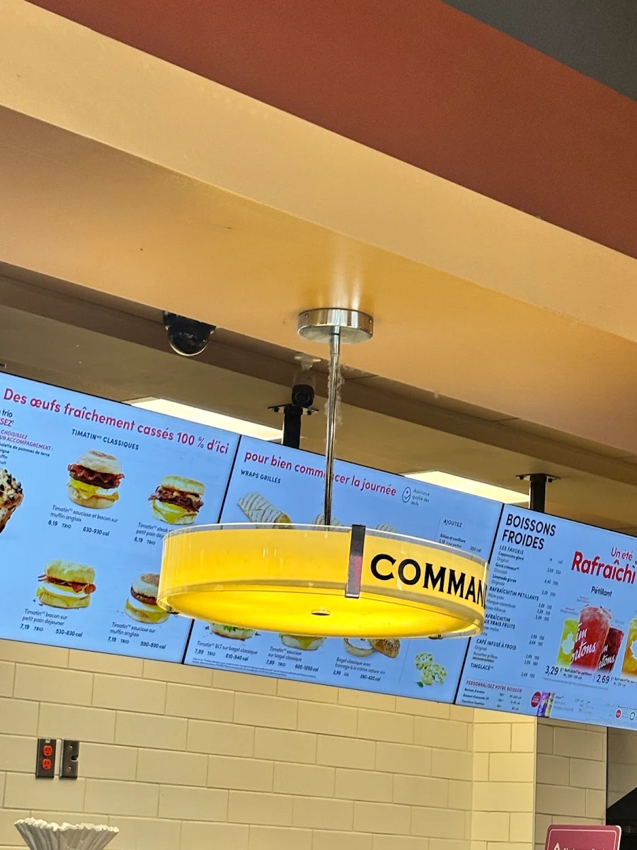Menu, Tim Hortons