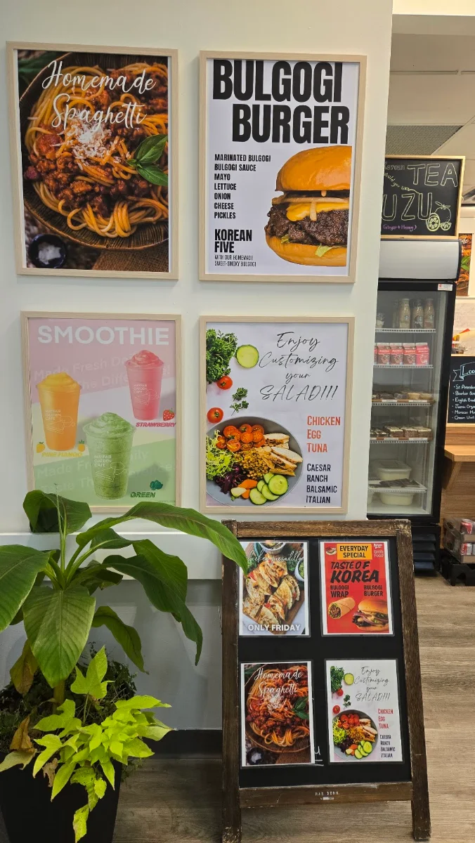 Menu, Mayfair Garden Cafe