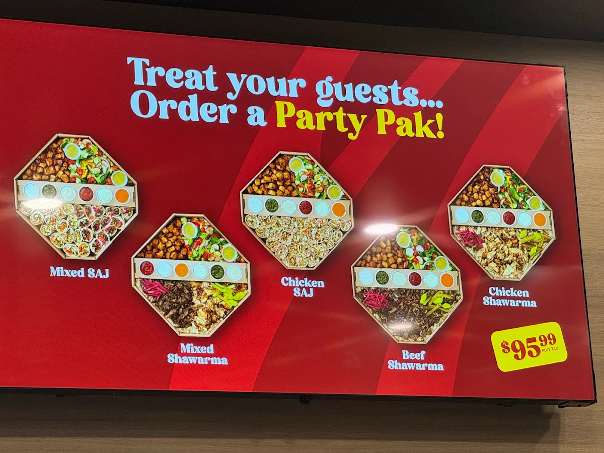Menu, Restaurant Boustan