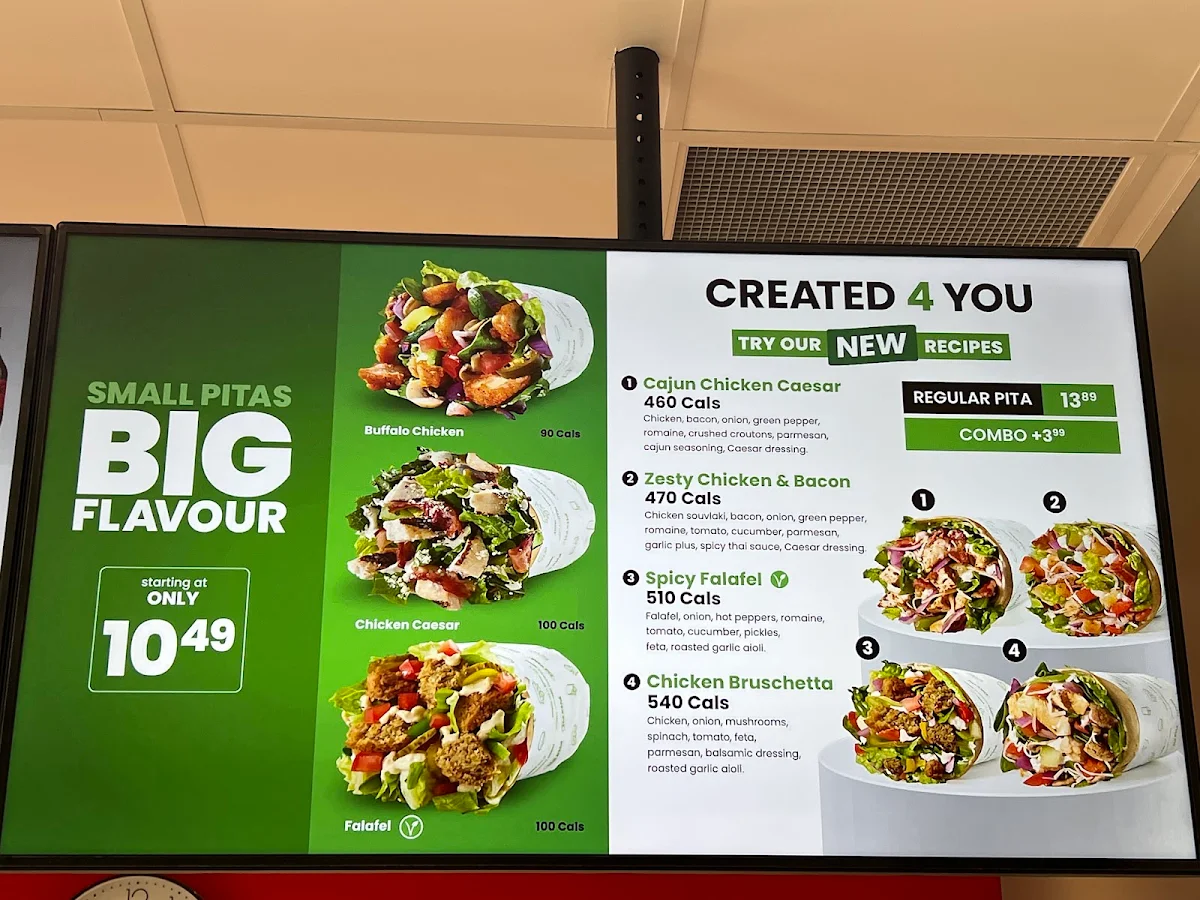 Menu, Pita Pit