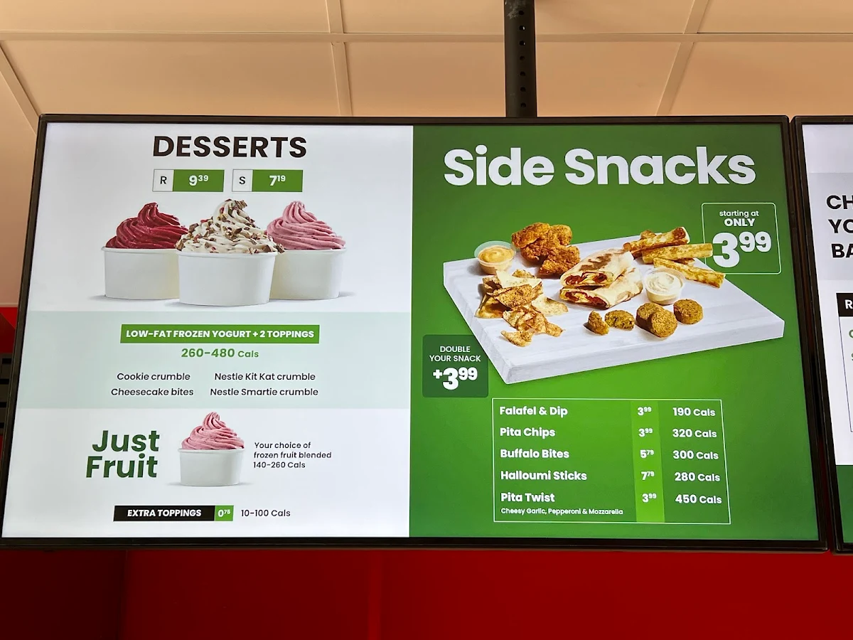 Menu, Pita Pit