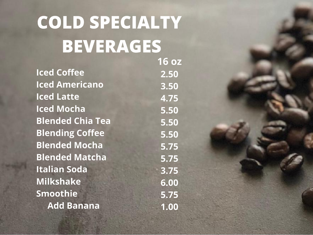 Menu, COCO Cafe