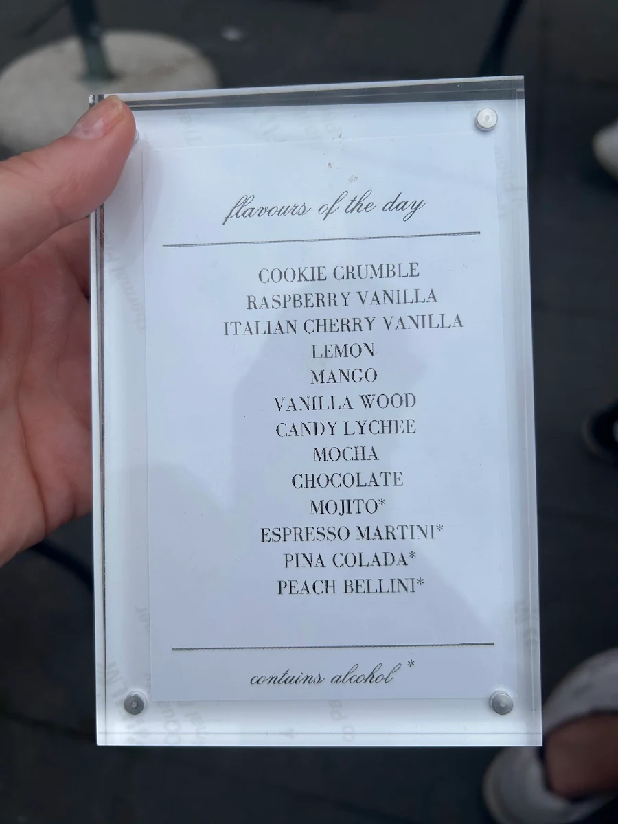 Menu, On Third Thought