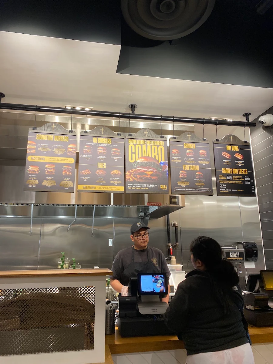 Menu, The Burger's Priest