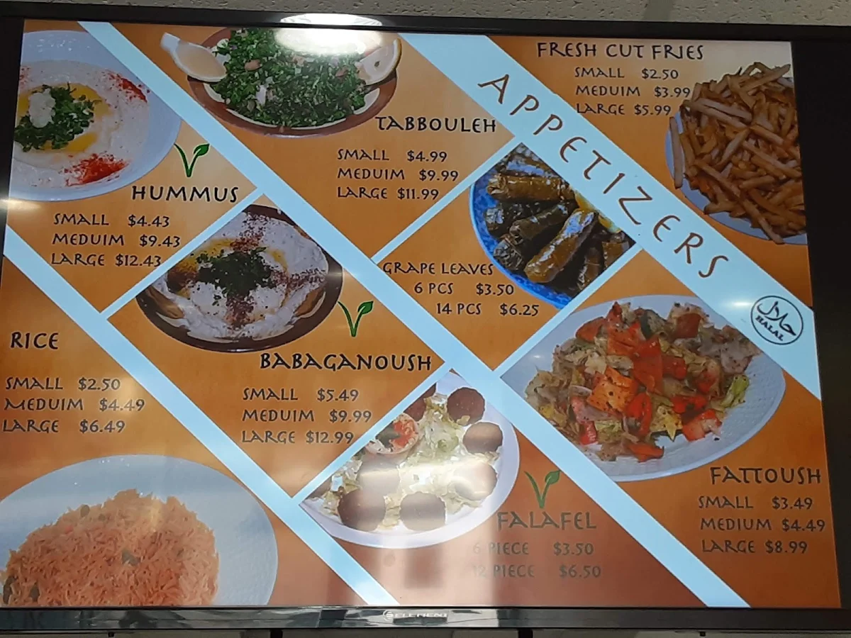Menu, Pita Pita Plus