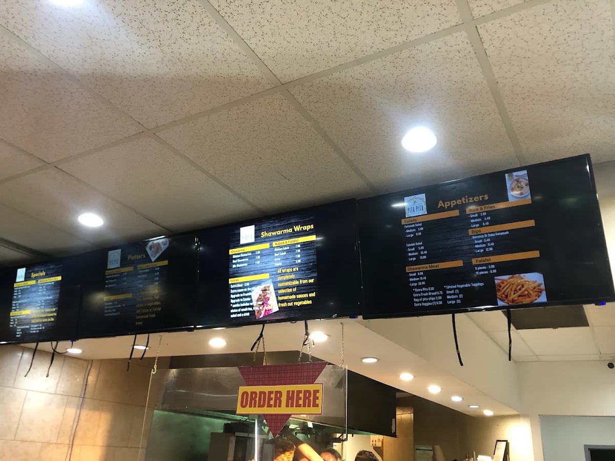Menu, Pita Pita Plus