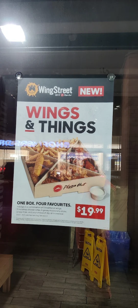 Menu, Pizza Hut