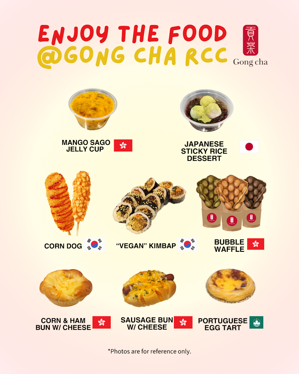 Menu, Gong Cha New West (Royal City Centre)