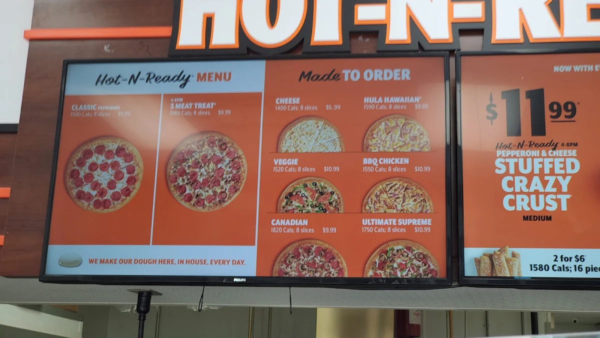 Menu, Little Caesars Pizza