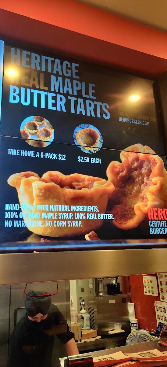 Menu, Hero Certified Burgers