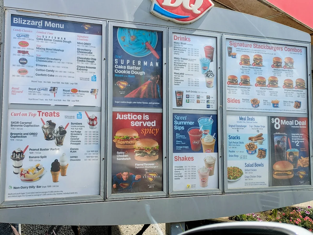 Menu, Dairy Queen Grill & Chill