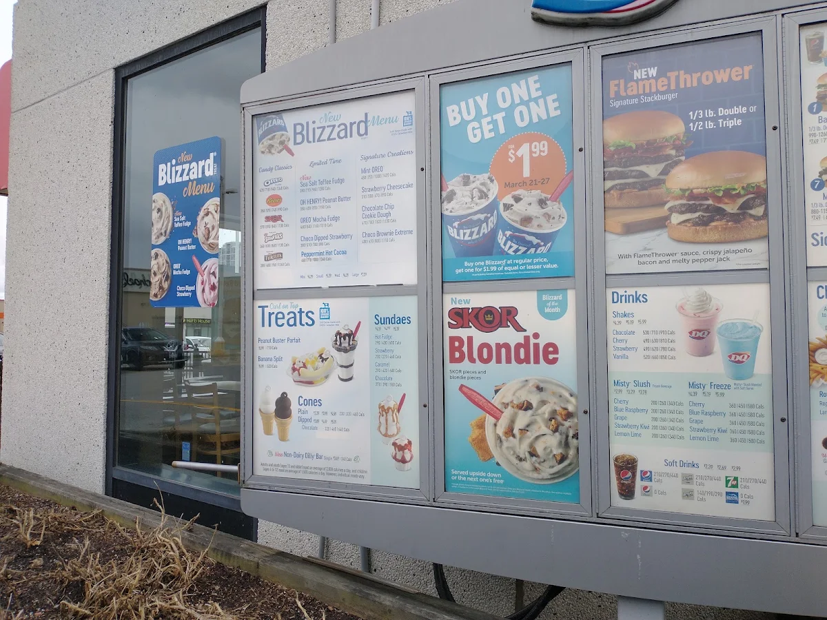 Menu, Dairy Queen Grill & Chill