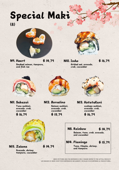 Menu, Ichiraku Kawaki