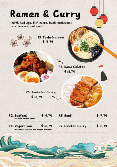 Menu, Ichiraku Kawaki