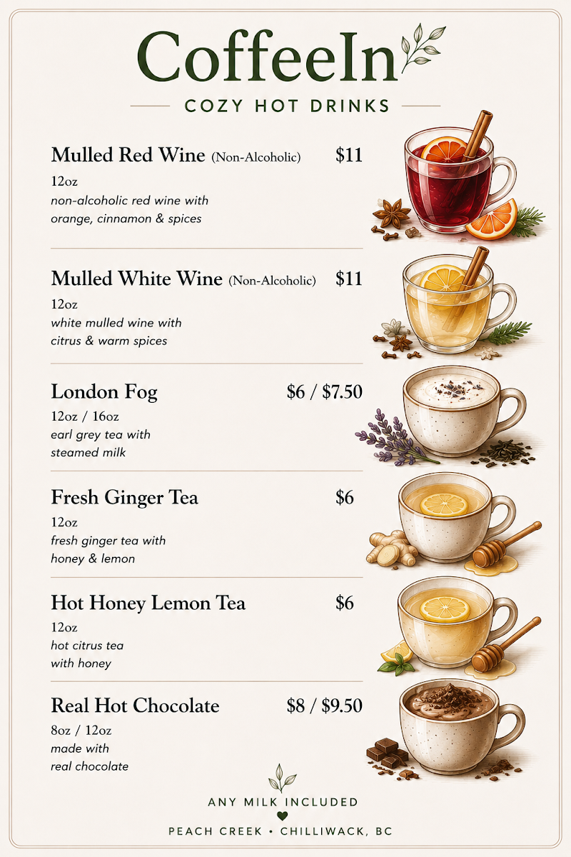 Menu, CoffeeIn