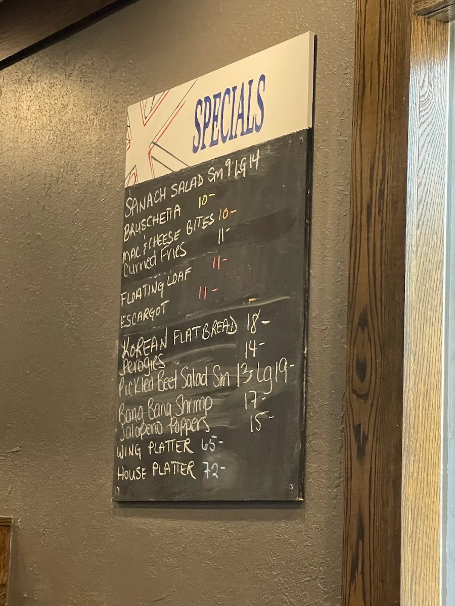 Menu, Fiddle And Firkin