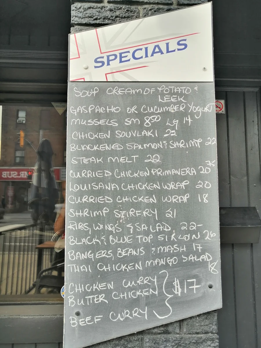 Menu, Fiddle And Firkin