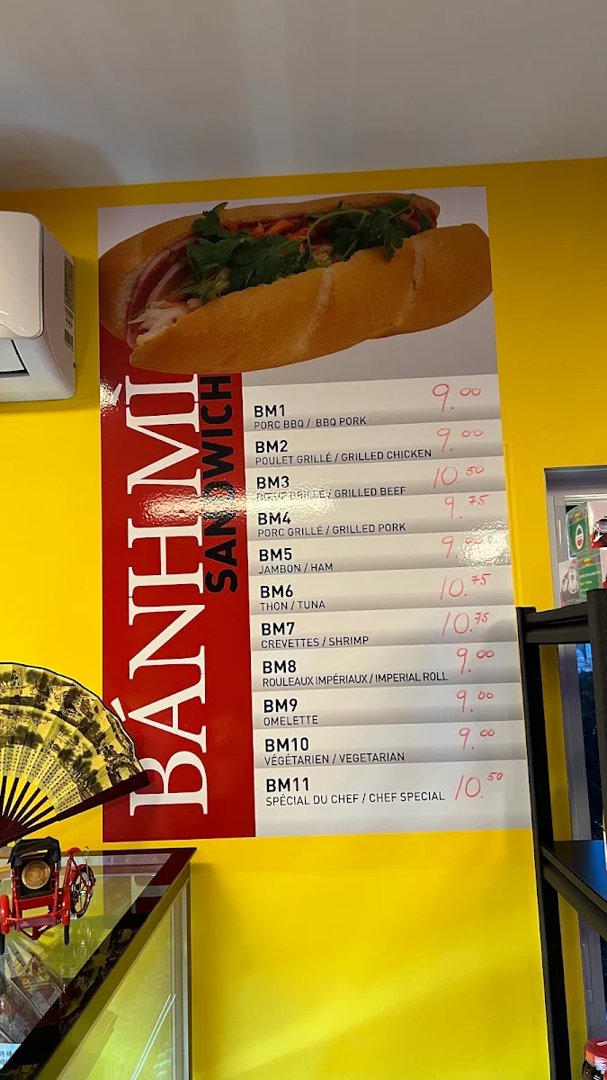 Menu, Soleil du Vietnam