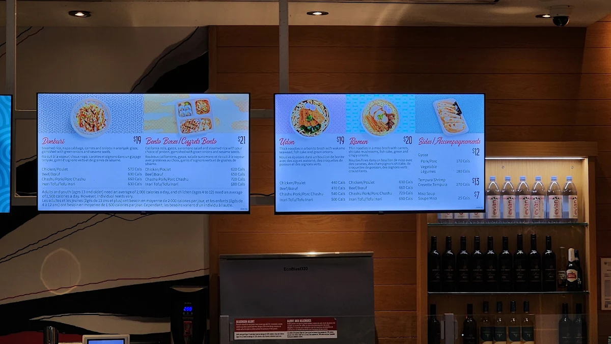 Menu, Bento Sushi
