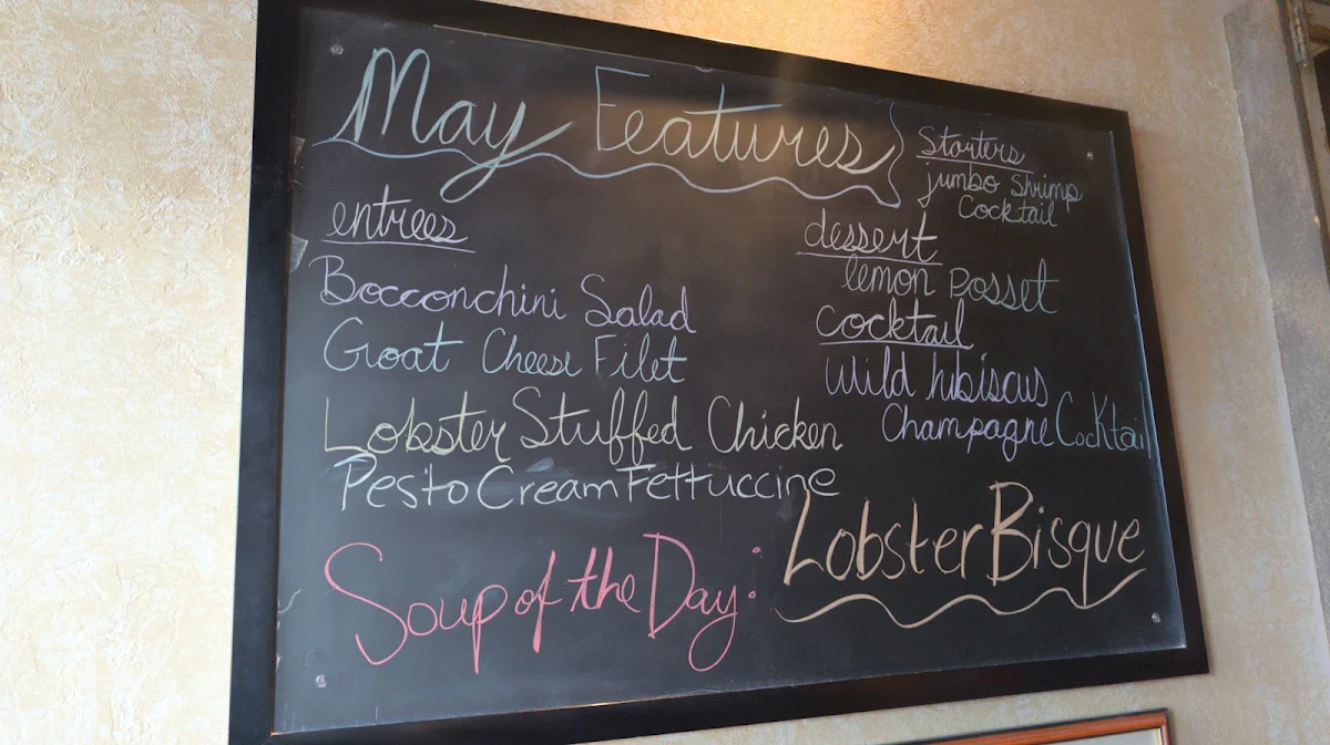 Menu, The Granary