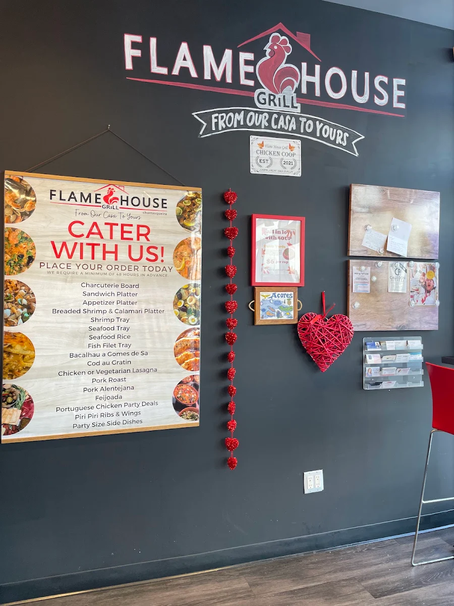 Menu, Flame House Grill