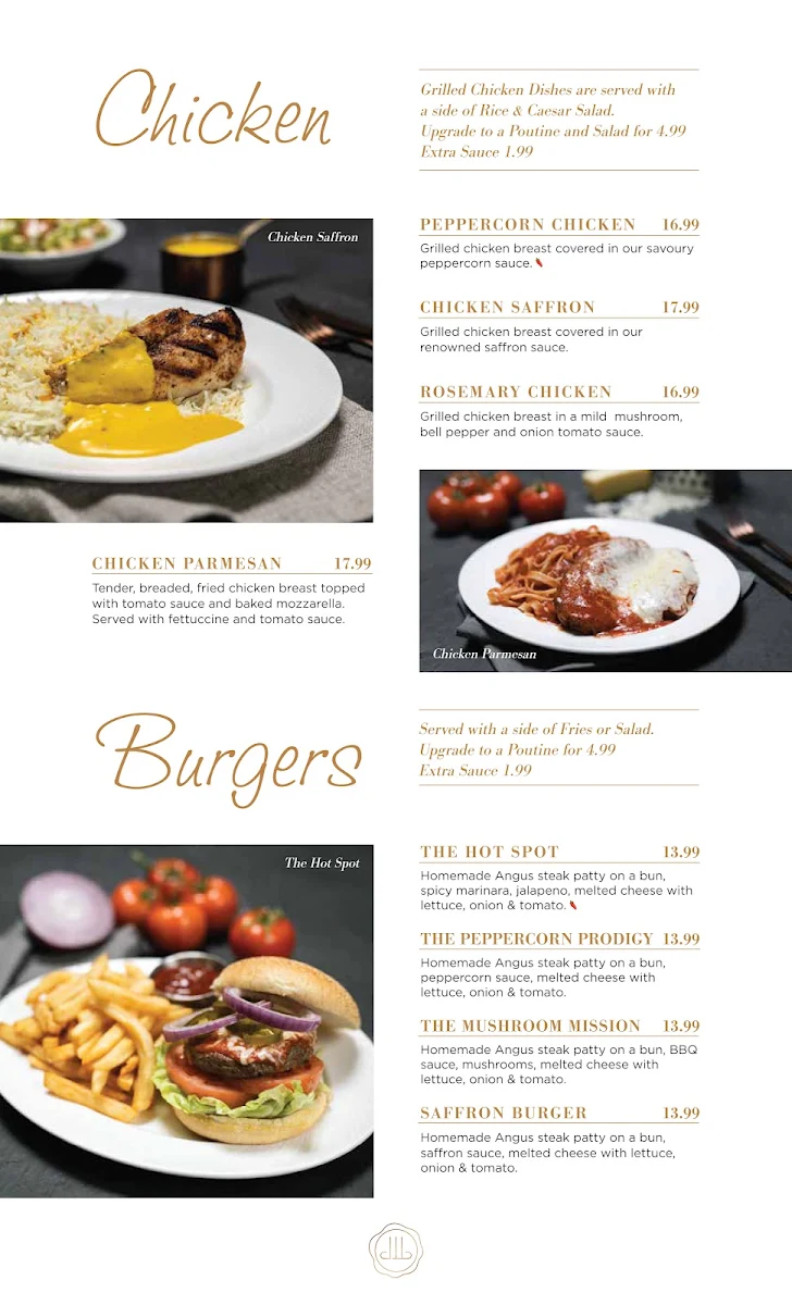 Menu, Kara Mia Restaurant - Italian Steakhouse