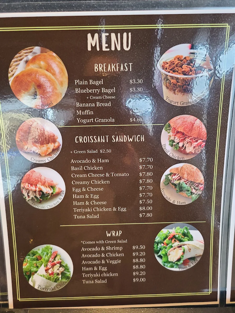 Menu, Sweet Home Cafe
