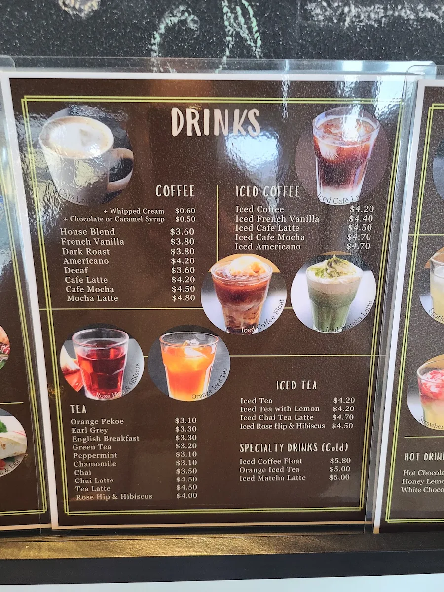 Menu, Sweet Home Cafe