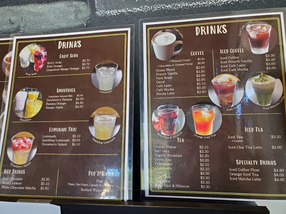 Menu, Sweet Home Cafe