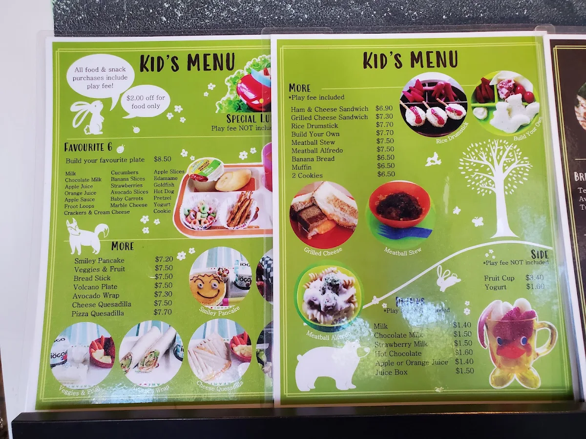 Menu, Sweet Home Cafe