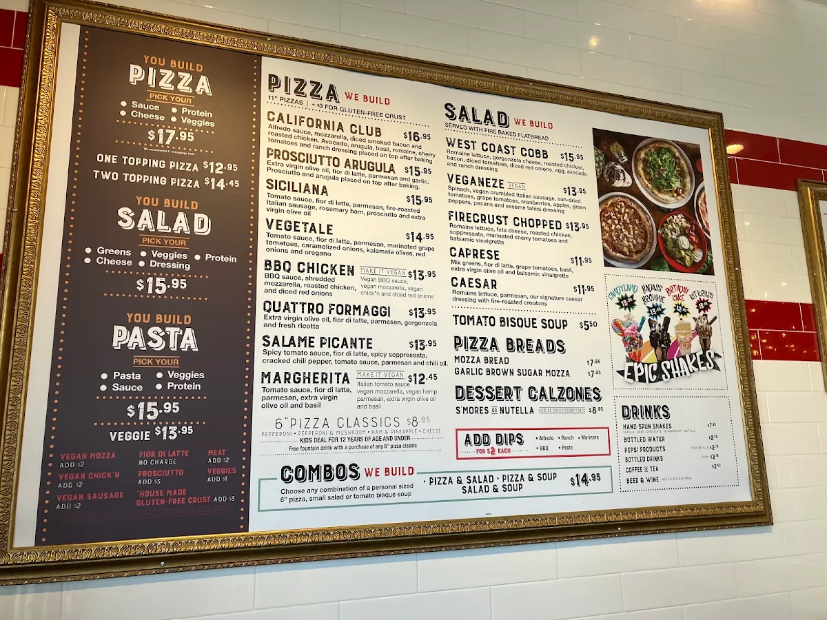 Menu, Firecrust - Langley