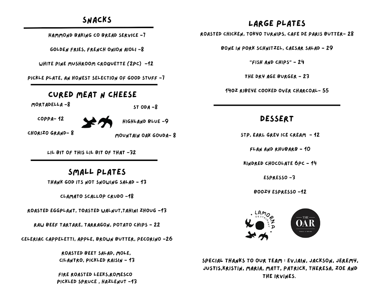 Menu photo 1