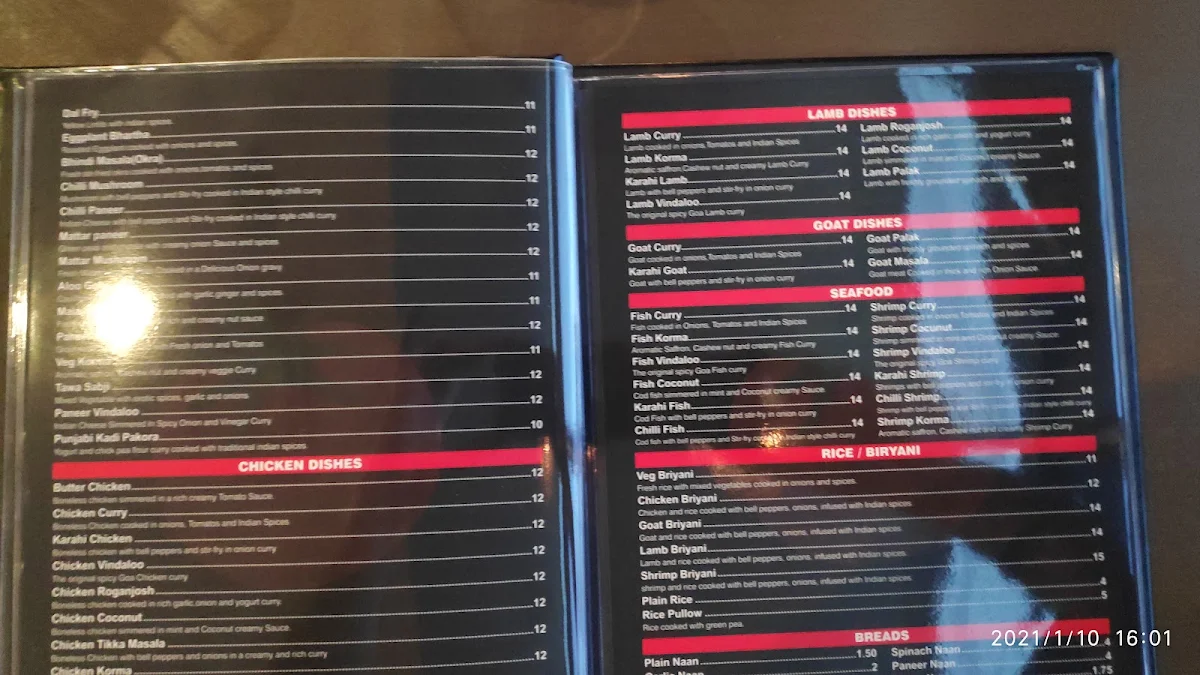 Menu, Tomato's
