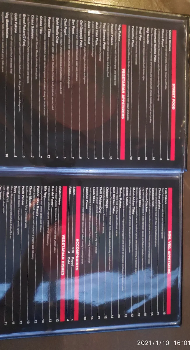 Menu, Tomato's