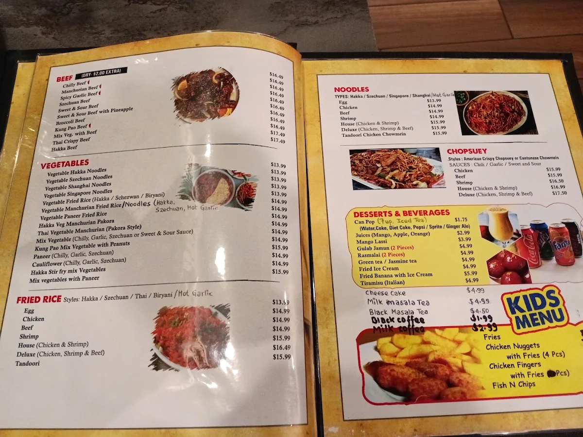 Menu, Hakka Guelph