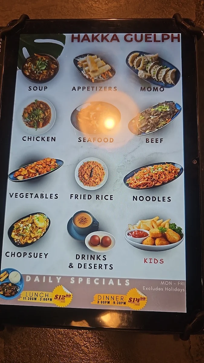 Menu, Hakka Guelph