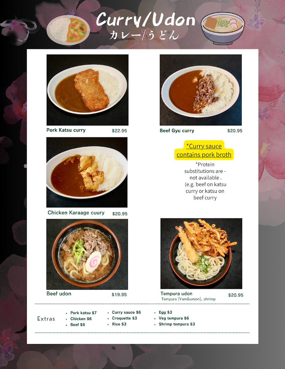 Menu, Chaya