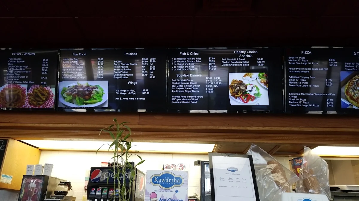 Menu, Texas Burger