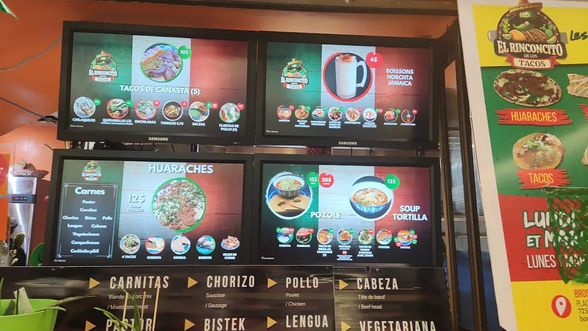 Menu, Le petit coin des Tacos