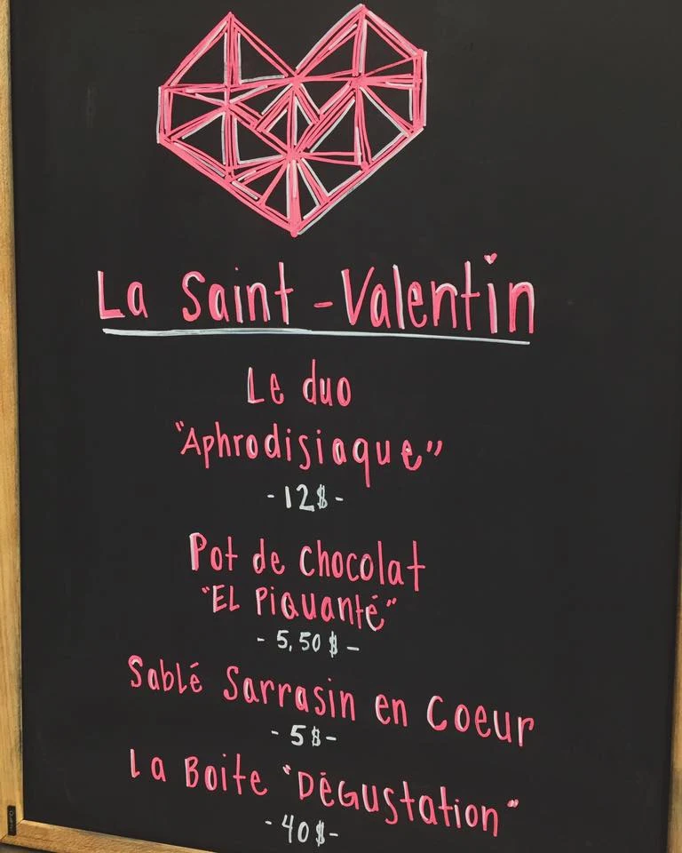 Menu, Peccadille - Pâtisserie Chocolaterie Café