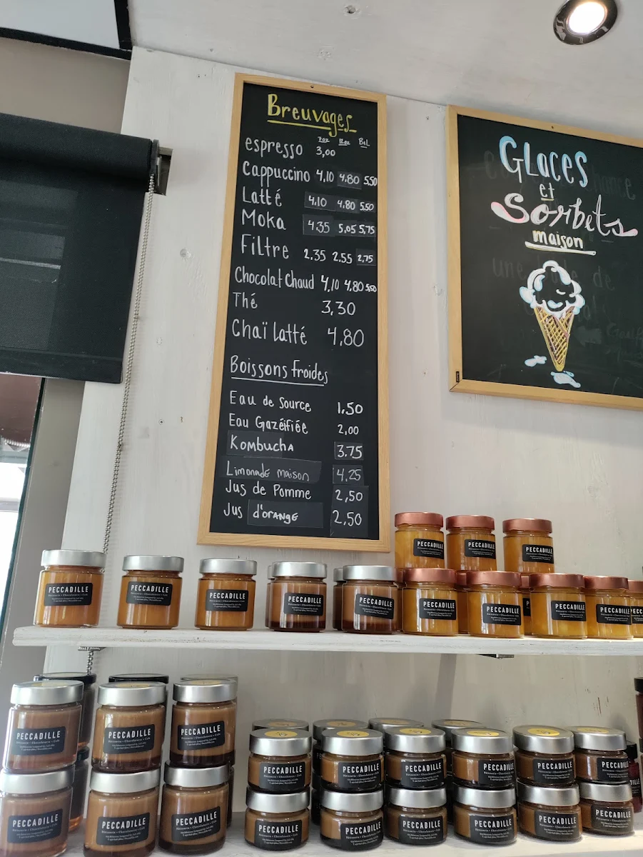 Menu, Peccadille - Pâtisserie Chocolaterie Café